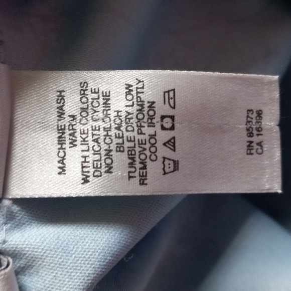 Liz Clairborne Village Sport Shirt   Blue Floral Size 2X - Picture 8 of 8